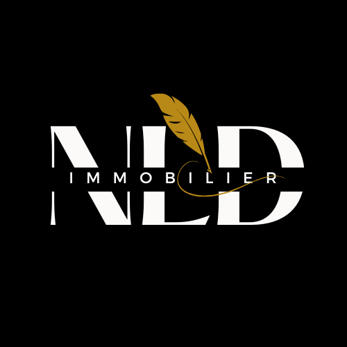 logo NLD immobilier fond noir